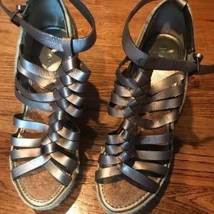 Enzo Angiolini espadrille wedge sandals size 7.5